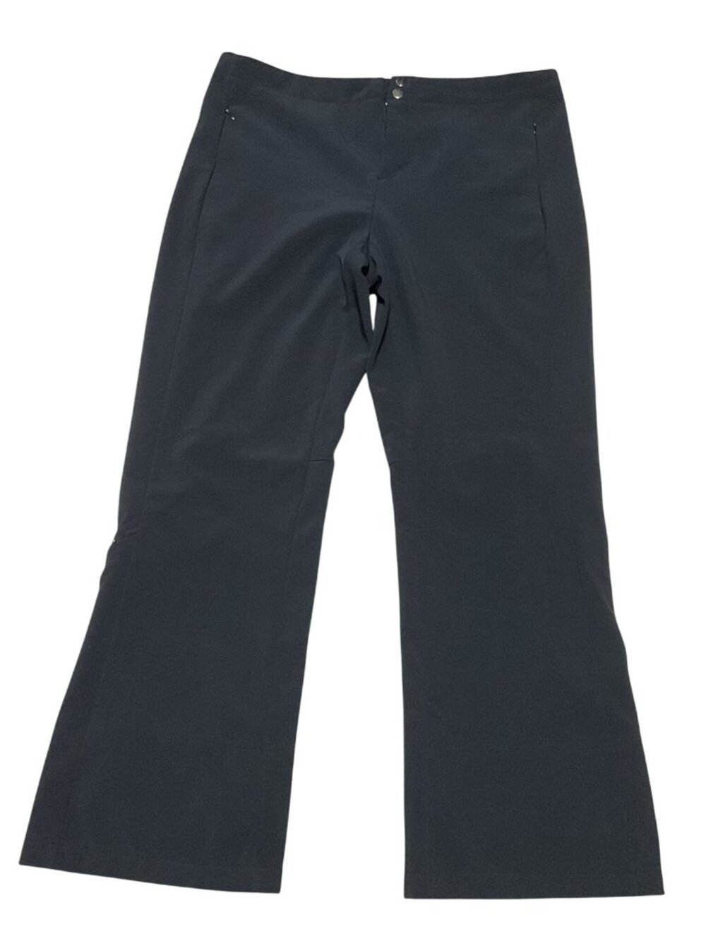 Snozu Black Snow Pants XL 3 Zip Pockets Polyester/Spandex Blend Adjustable Waist